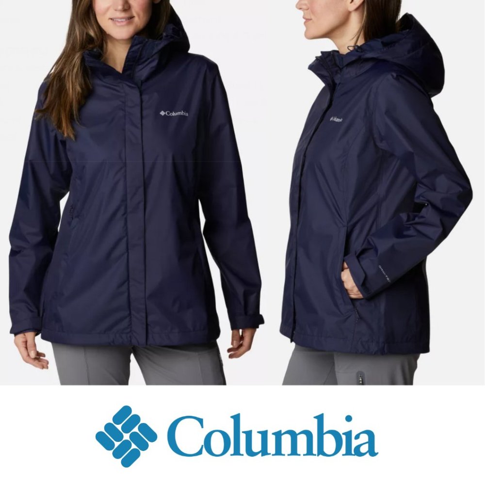 Columbia Sportswear Blue Waterproof Rain Jacket Women's X-Small